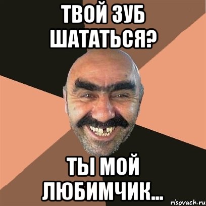 твой зуб шататься? ты мой любимчик..., Мем Я твой дом труба шатал