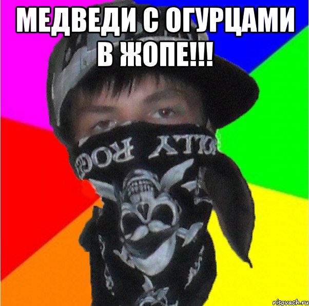 медведи с огурцами в жопе!!! 