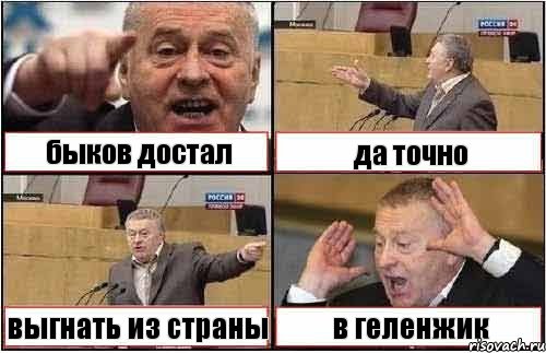 быков достал да точно выгнать из страны в геленжик, Комикс жиреновский