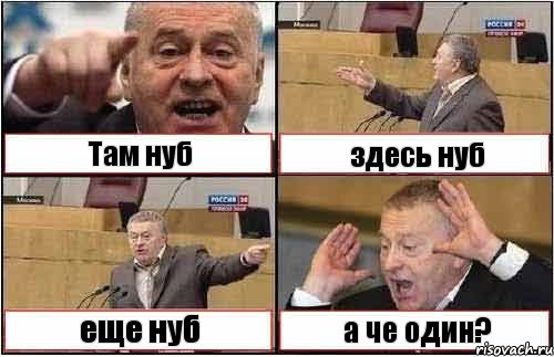 Там нуб здесь нуб еще нуб а че один?, Комикс жиреновский