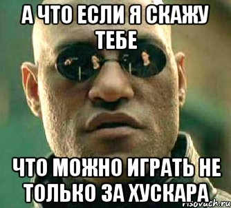 а что если я скажу тебе что можно играть не только за хускара, Мем  а что если я скажу тебе