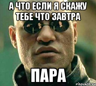 а что если я скажу тебе что завтра пара, Мем  а что если я скажу тебе