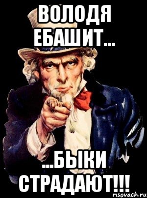 володя ебашит... ...быки страдают!!!, Мем а ты