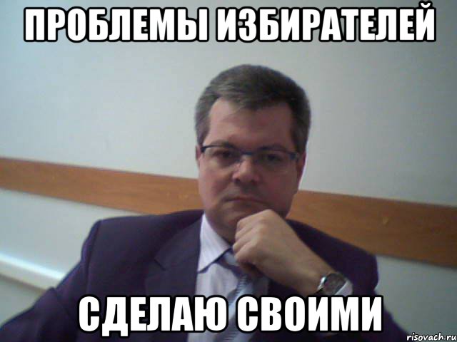 проблемы избирателей сделаю своими