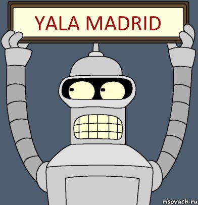 YALA MADRID, Комикс Бендер с плакатом