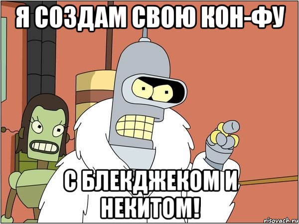 я создам свою кон-фу с блекджеком и некитом!