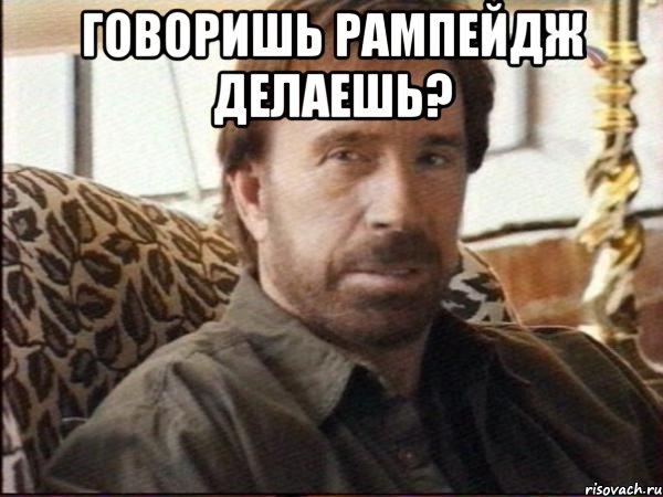 говоришь рампейдж делаешь? , Мем чак норрис