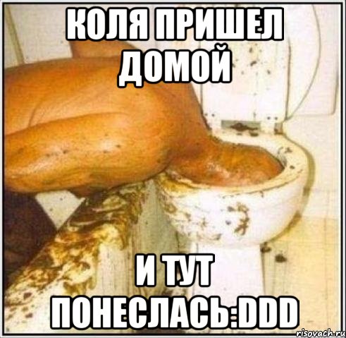 коля пришел домой и тут понеслась:ddd, Мем Дайвер