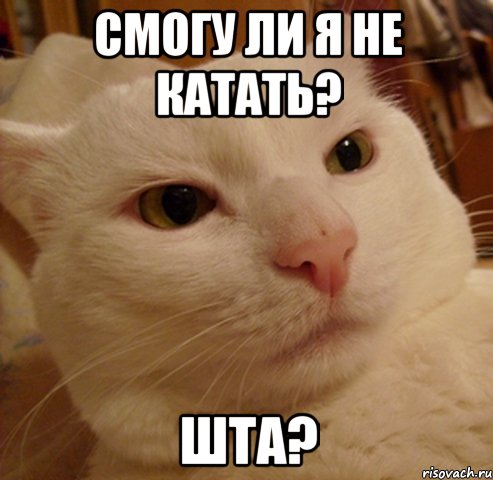 смогу ли я не катать? шта?