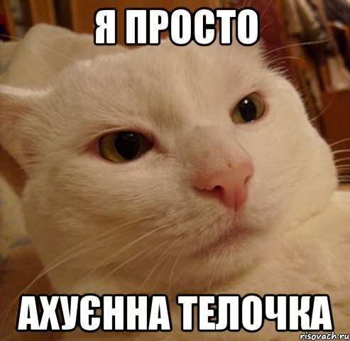 я просто ахуєнна телочка