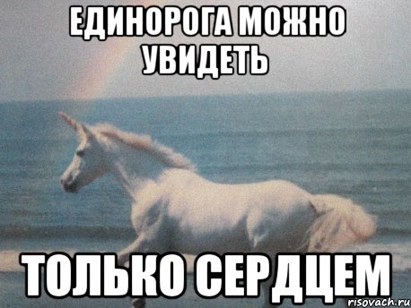 единорога можно увидеть только сердцем