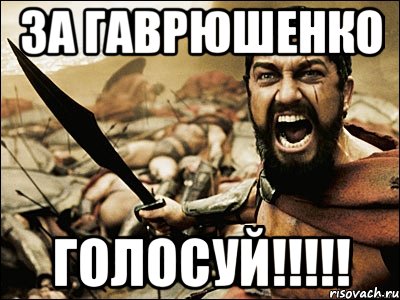 за гаврюшенко голосуй!!!, Мем Это Спарта