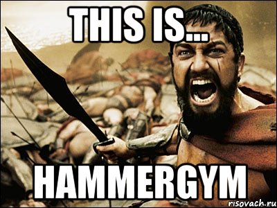 this is... hammergym, Мем Это Спарта