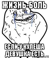 жизнь-боль если у кулеша девушка есть, Мем Forever Alone