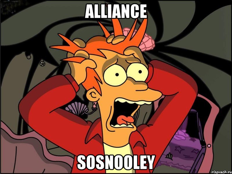 alliance sosnooley, Мем Фрай в панике