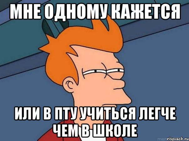 мне одному кажется или в пту учиться легче чем в школе, Мем  Фрай (мне кажется или)