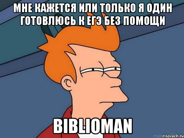 мне кажется или только я один готовлюсь к егэ без помощи biblioman, Мем  Фрай (мне кажется или)