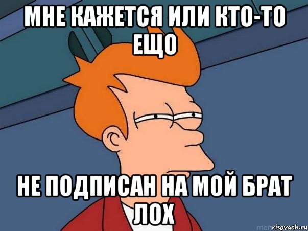 мне кажется или кто-то ещо не подписан на мой брат лох, Мем  Фрай (мне кажется или)