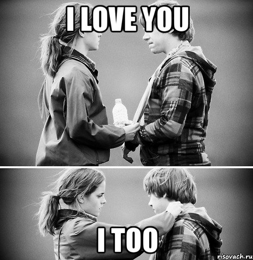 i love you i too, Мем Гермиона и Рон