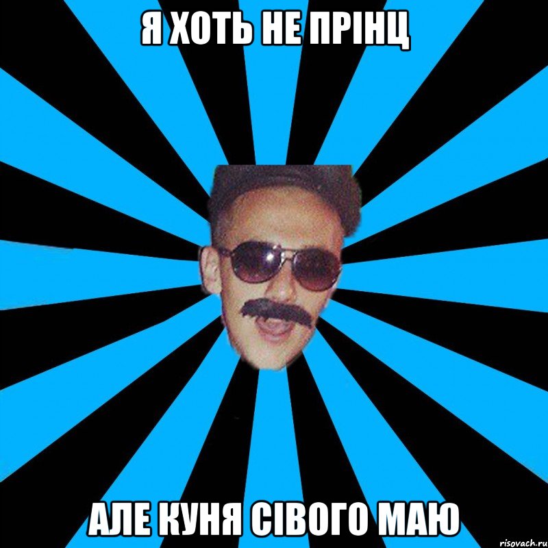 я хоть не прінц але куня сівого маю