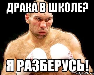 драка в школе? я разберусь!