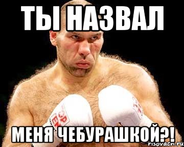 ты назвал меня чебурашкой?!