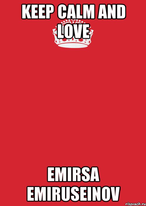 keep calm and love emirsa emiruseinov, Комикс Keep Calm 3