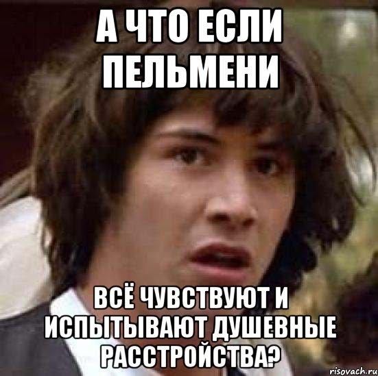 а что если пельмени всё чувствуют и испытывают душевные расстройства?, Мем А что если (Киану Ривз)