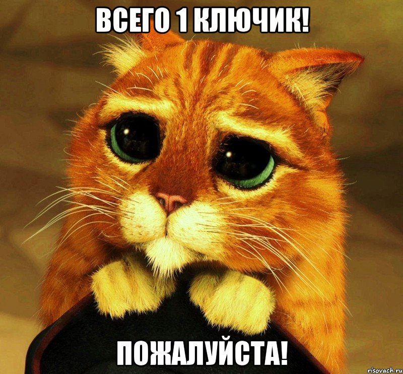 всего 1 ключик! пожалуйста!