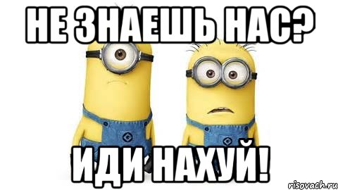 не знаешь нас? иди нахуй!, Мем Миньоны