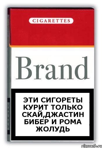 Эти сигореты курит только скай,Джастин Бибер и Рома Жолудь