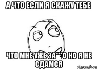 а что если я скажу тебе что мне уже за***о но я не сдамся, Мем Мне кажется или