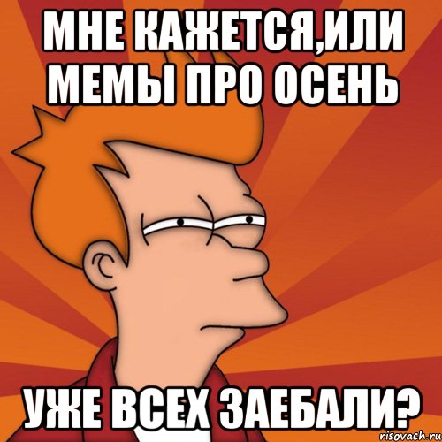 мне кажется,или мемы про осень уже всех заебали?, Мем Мне кажется или (Фрай Футурама)