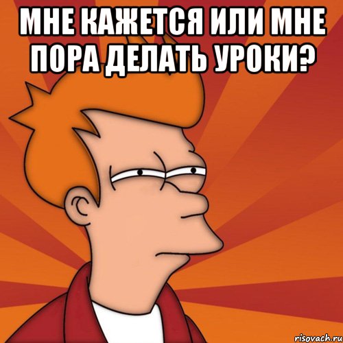 мне кажется или мне пора делать уроки? , Мем Мне кажется или (Фрай Футурама)