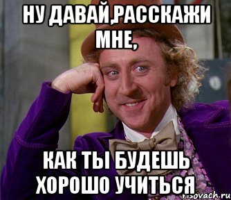 ну давай,расскажи мне, как ты будешь хорошо учиться, Мем мое лицо