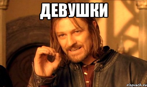 девушки , Мем Нельзя просто так взять и (Боромир мем)