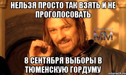 нельзя просто так взять и не проголосовать 8 сентября выборы в тюменскую гордуму