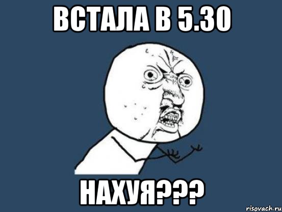 встала в 5.30 нахуя???, Мем Ну почему