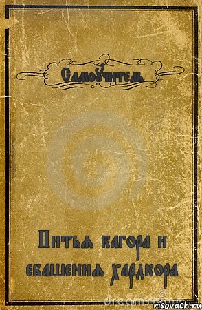 Самоучитель Питья кагора и ебашения хардкора, Комикс обложка книги