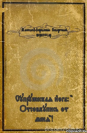 Мясоедоффпродакшн. Подарочный экземпляр. Супружеская йога: " Отсовкупись от меня"!, Комикс обложка книги