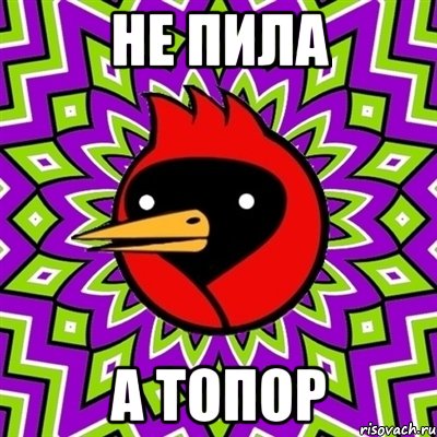 не пила а топор, Мем Омская птица