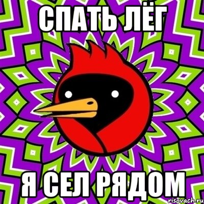 спать лёг я сел рядом, Мем Омская птица