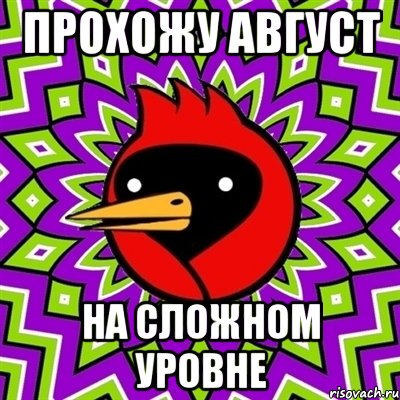прохожу август на сложном уровне, Мем Омская птица