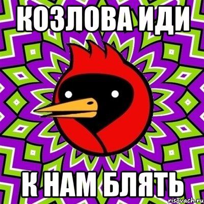 козлова иди к нам блять, Мем Омская птица