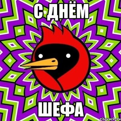 с днём шефа, Мем Омская птица