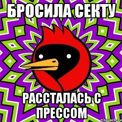 бросила секту рассталась с прессом, Мем Омская птица