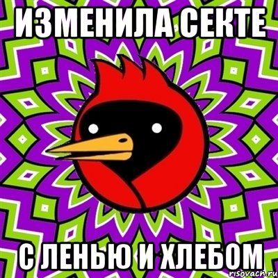 изменила секте с ленью и хлебом, Мем Омская птица
