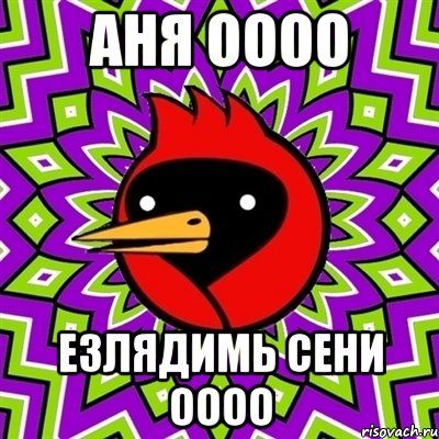 аня оооо езлядимь сени оооо, Мем Омская птица