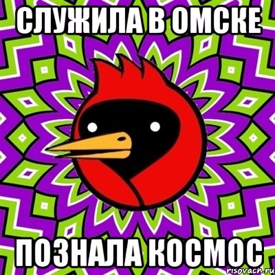 служила в омске познала космос, Мем Омская птица