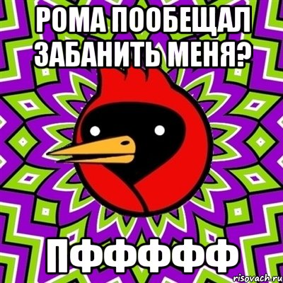 рома пообещал забанить меня? пффффф, Мем Омская птица